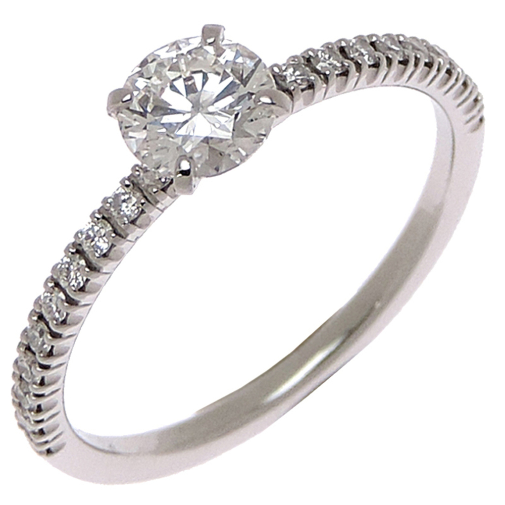 CARTIER Silver Diamond Ring #48